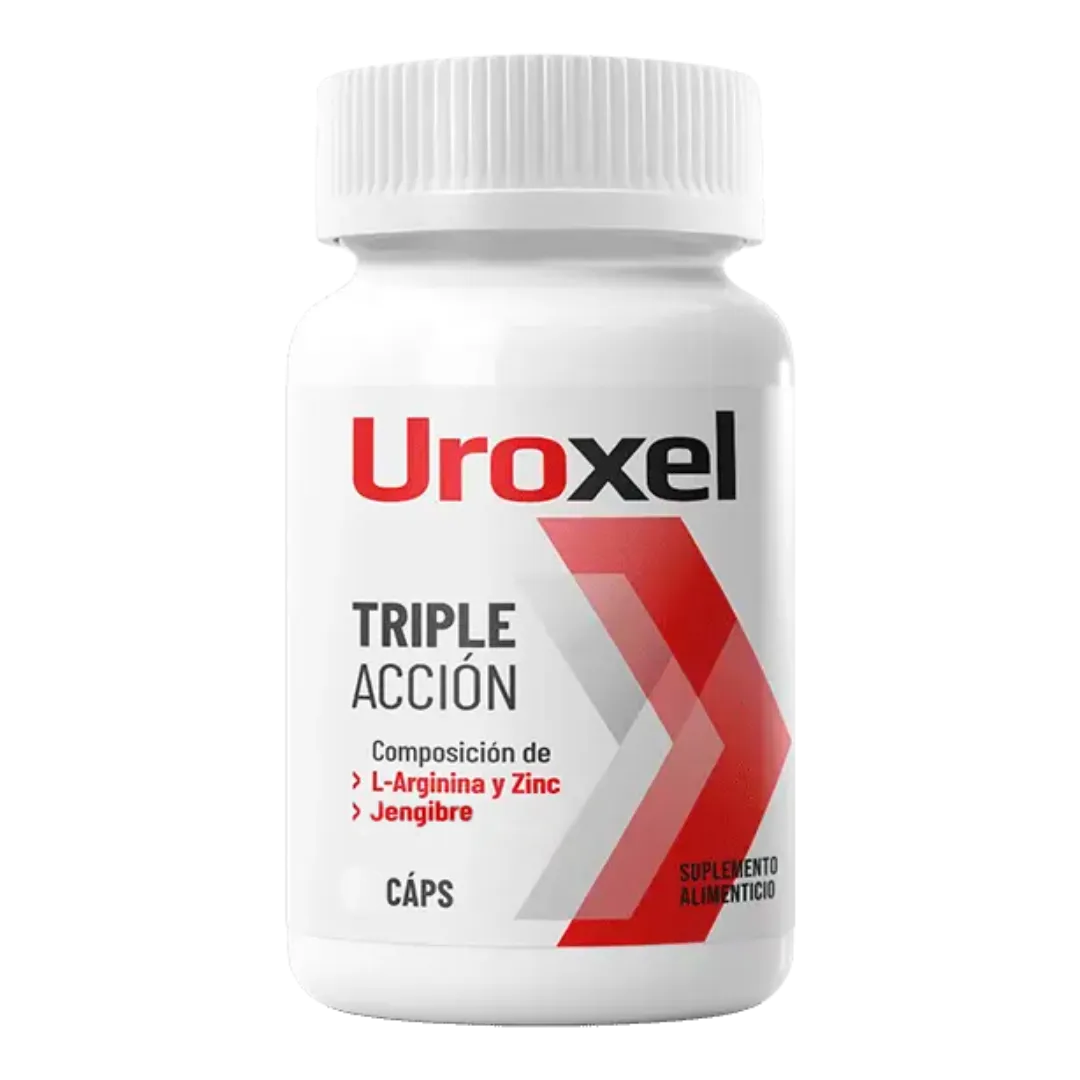 Frasco de Uroxel — Suplemento alimenticio Triple Acción con L-Arginina, Zinc y Jengibre